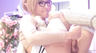 ✨【男娘控狂喜】二次元混血美妖TS「nano」OF露脸大尺度私拍 花式道具虐阴虐菊爆浆精液地狱【第七弹】 (13)